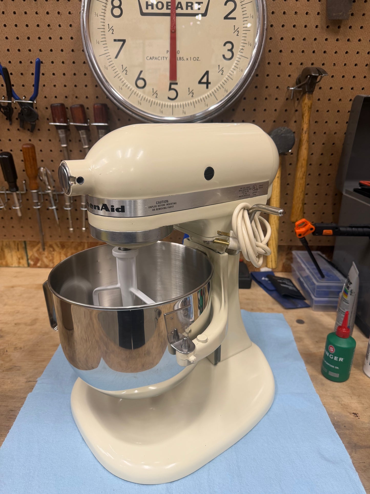 1983 Hobart-era K5SS - 5 Quart Bowl Lift Mixer (New Bowl & Accessories!)