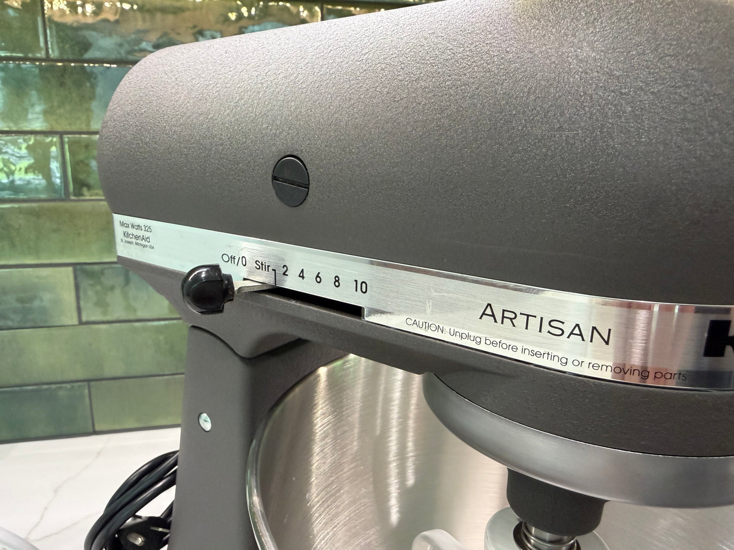 Imperial Gray Artisan 5 Quart KitchenAid Tilt Head Mixer